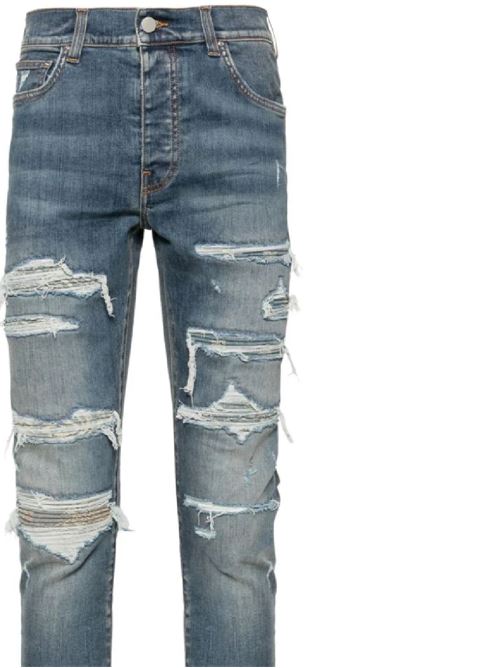 Jeans skinny con strappi AMIRI | PS24MDS013CRAFTED INDIGO